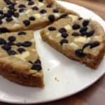 Slow Cooker Giant White Chocolate and Blueberry Cookie