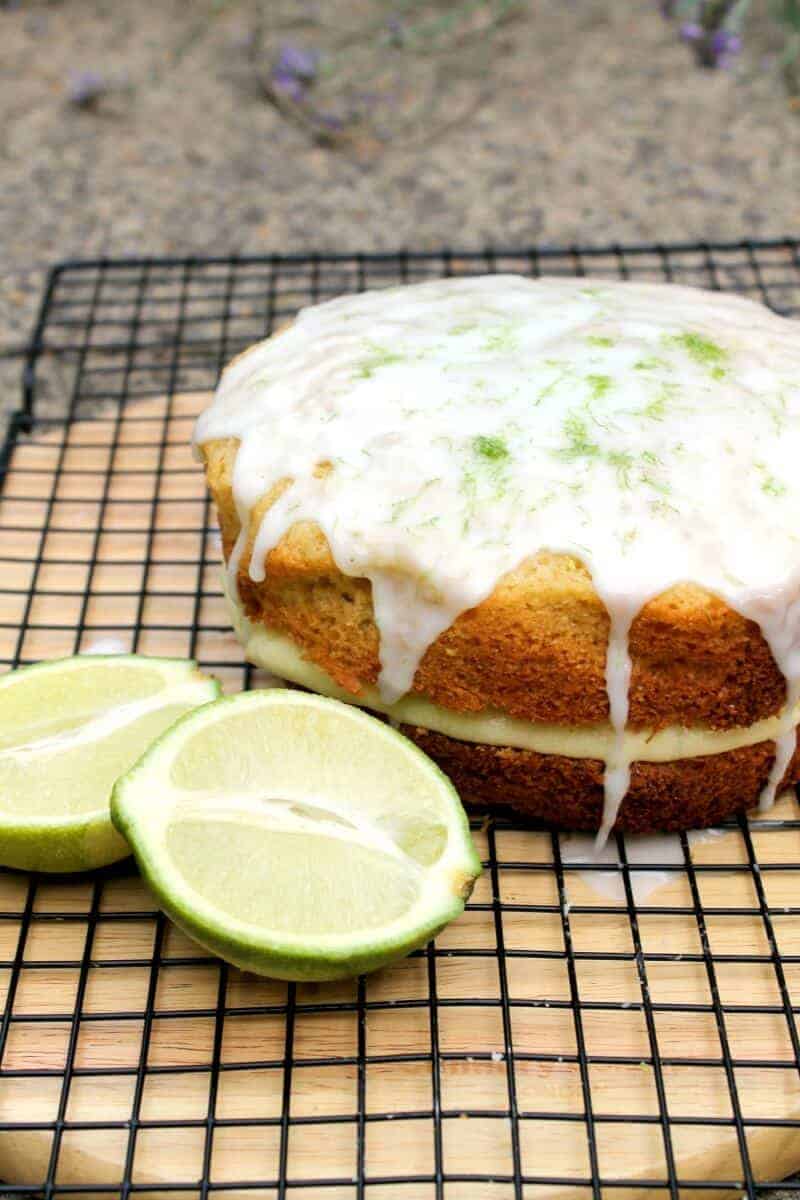 Slow cooker coconut and lime cake