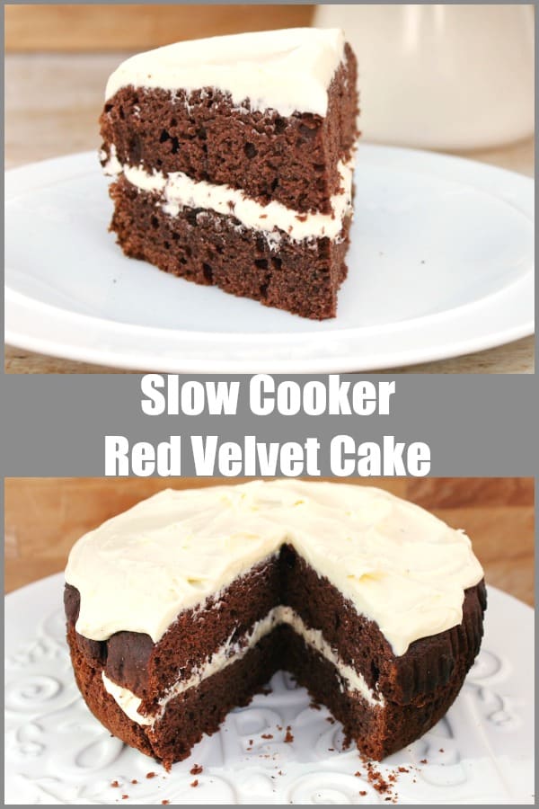 Slow Cooker Red Velvet Cake