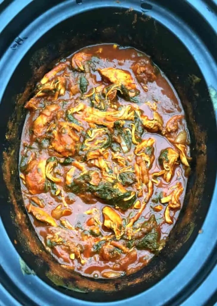 Slow Cooker Chicken Saag Curry