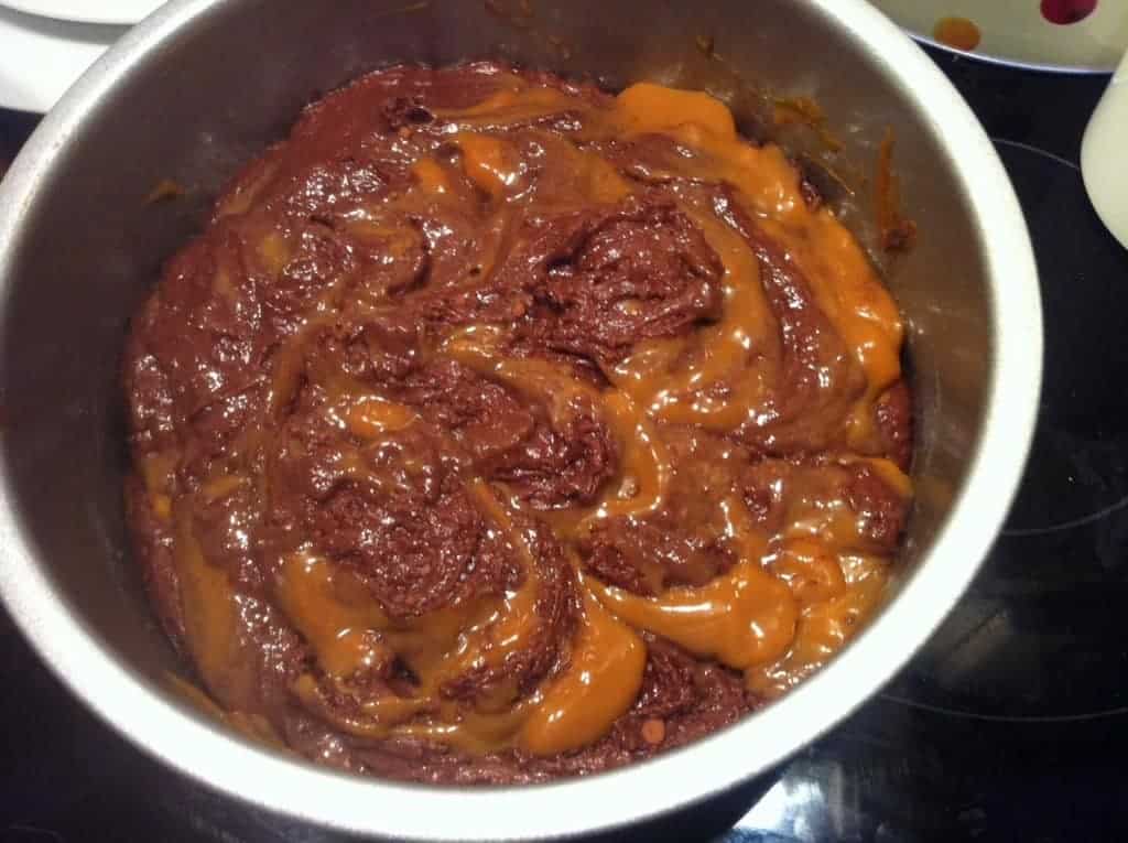 Chocolate Caramel Swirl Cake