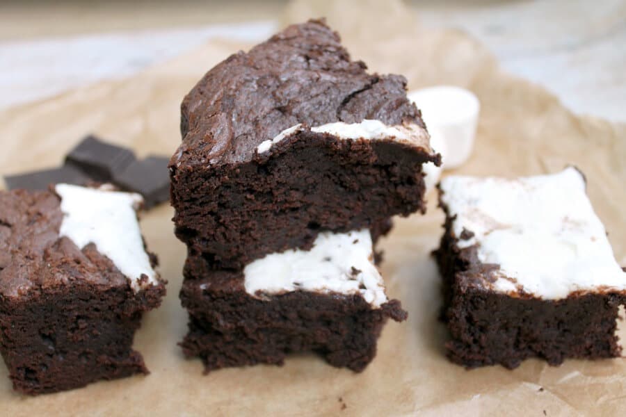 Slow cooker marshmallow brownies