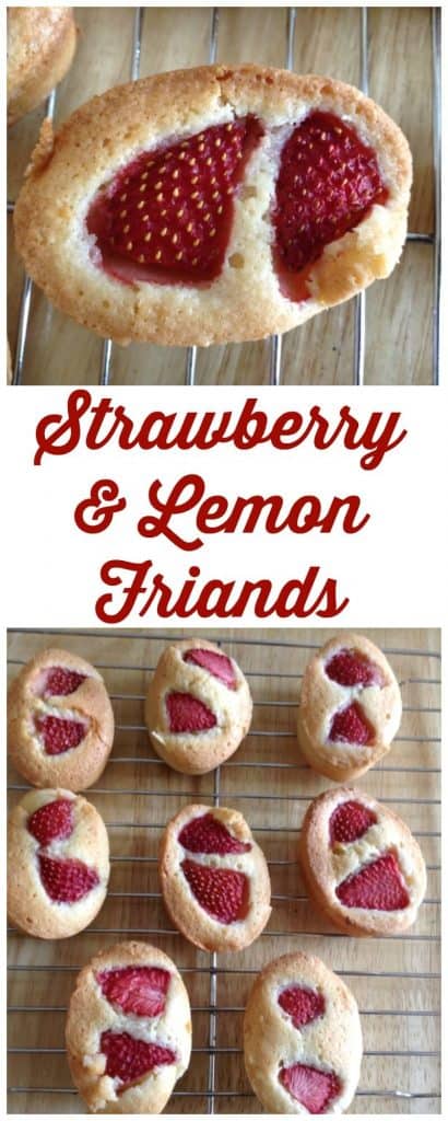 Strawberry and lemon friands