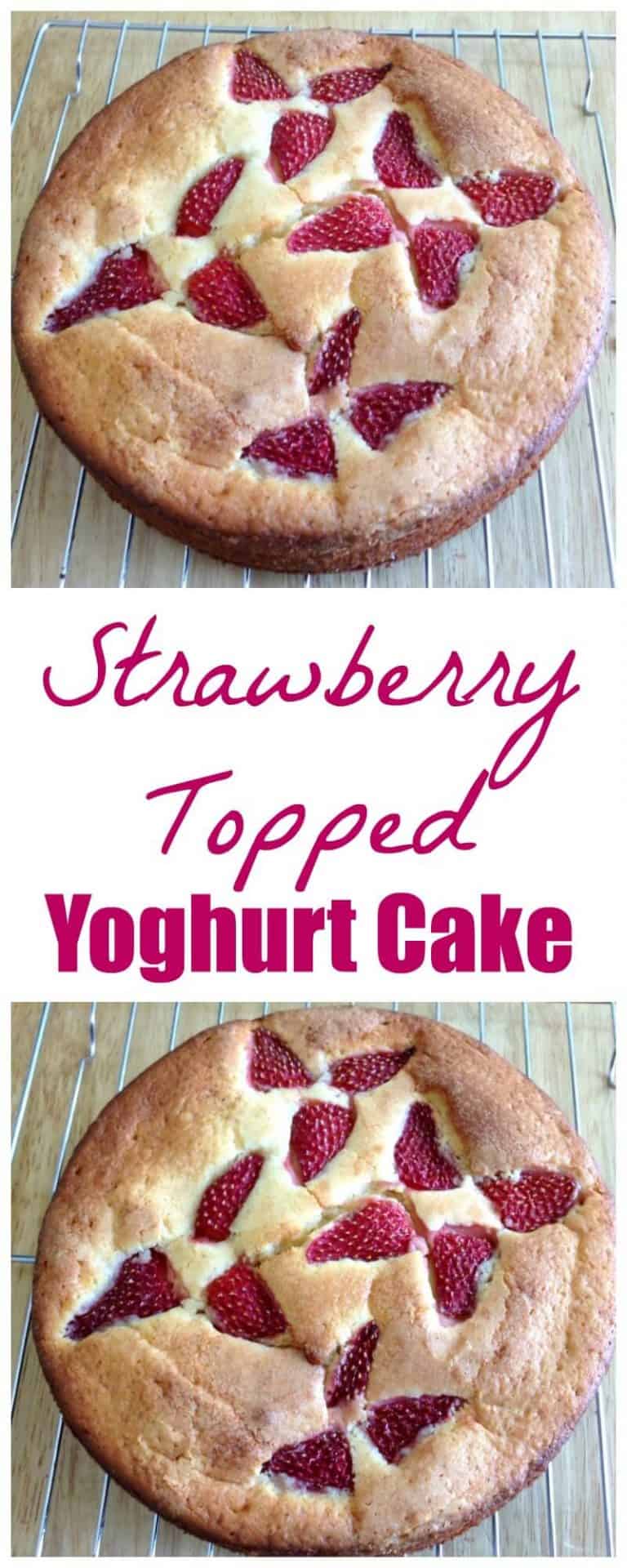 Strawberry Yoghurt Cake - ideal for spring and summer - BakingQueen74