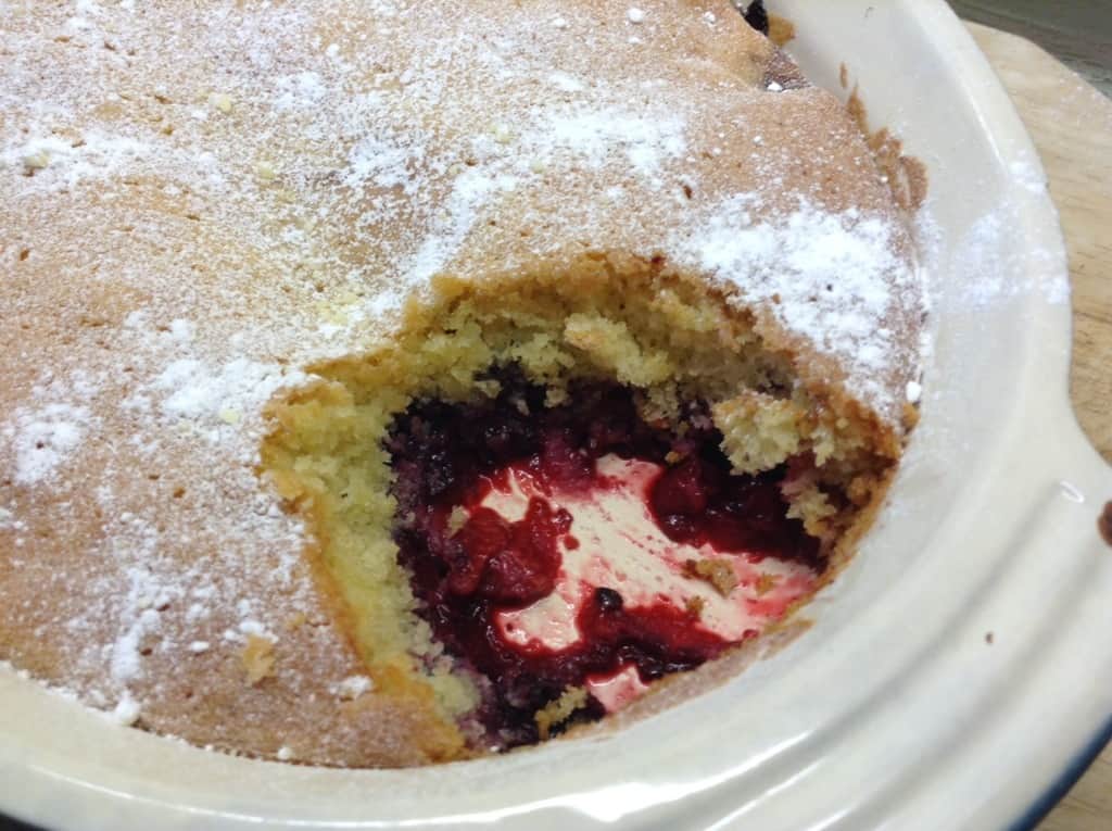 Berry Sponge Pudding - BakingQueen74