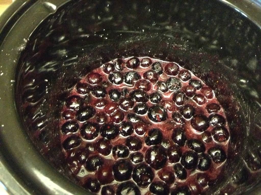 Slow Cooker Blueberry & Ginger Jam and Blackberry Jam - Blueberry jam