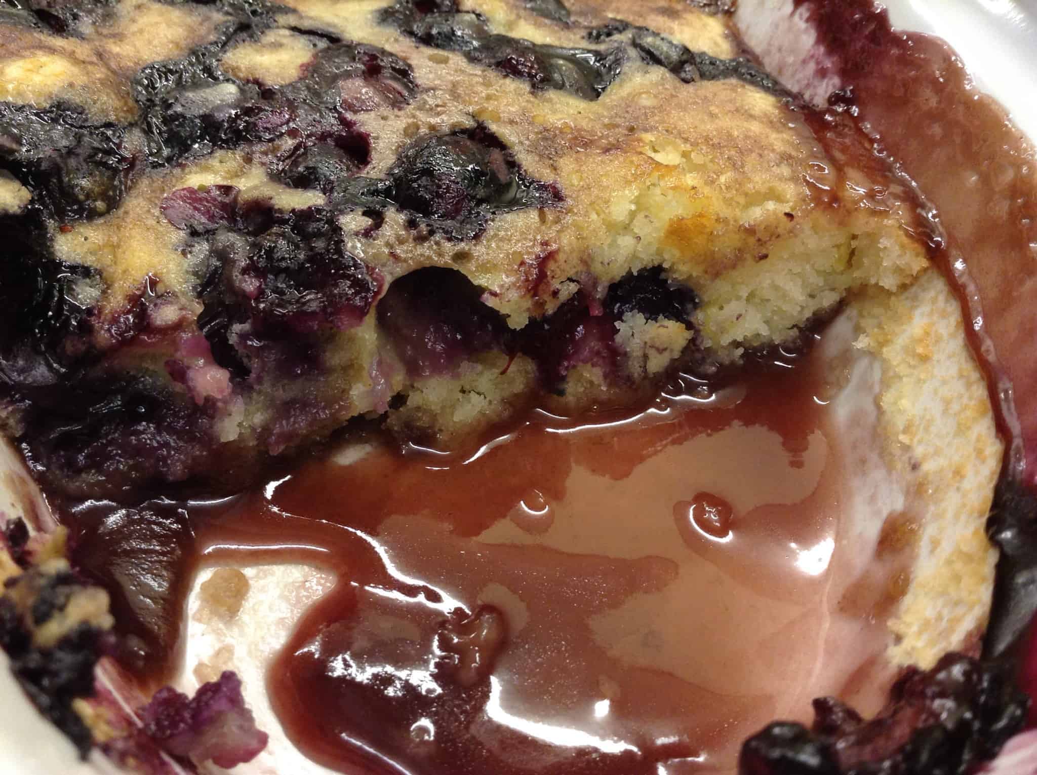 Mini Blueberry and Lime Self-Saucing Pudding