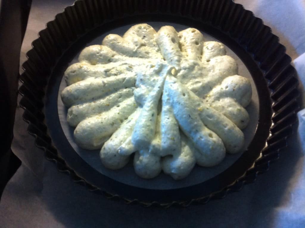 2nd Dacquoise on baking tray.