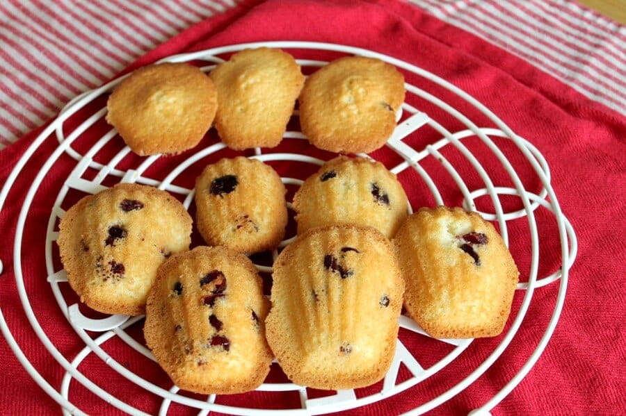 Cranberry and Orange Madeleines - BakingQueen74