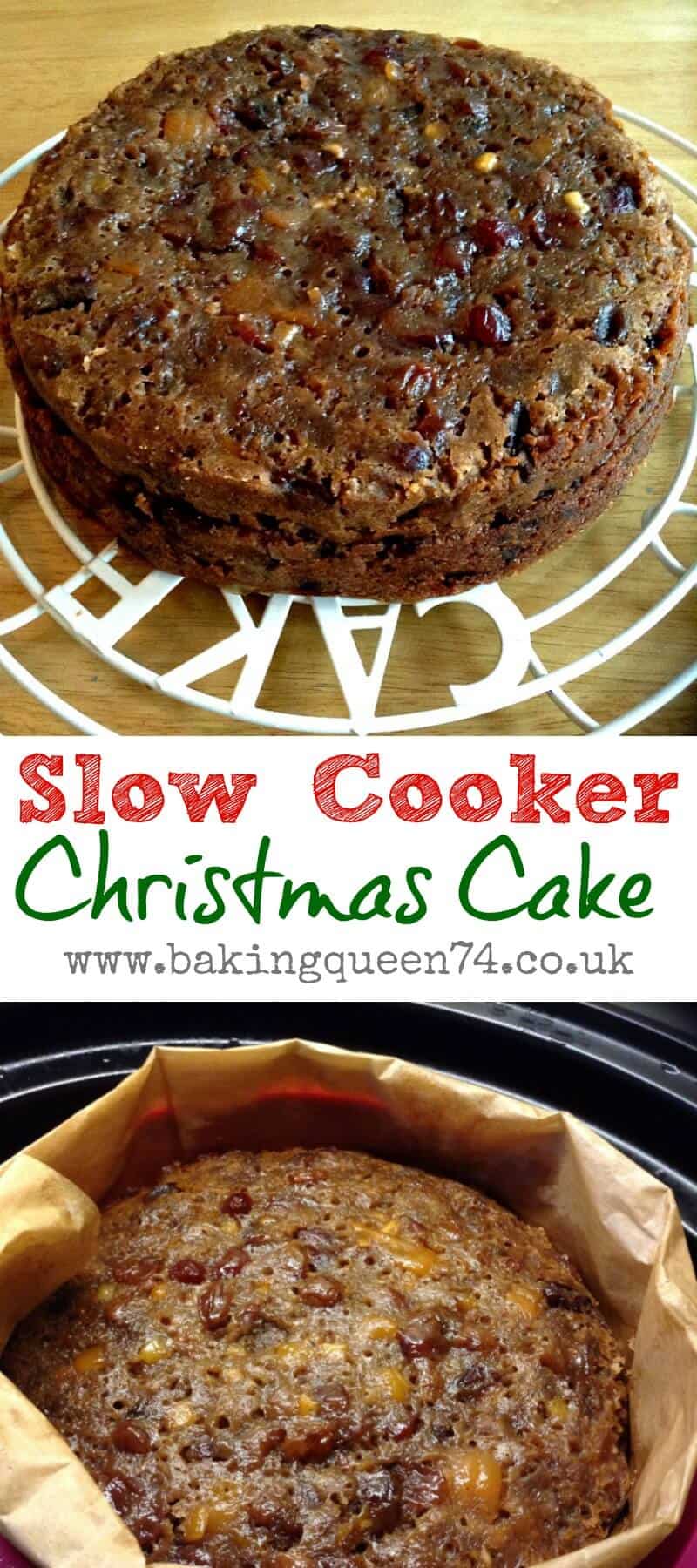 Slow Cooker Christmas Cake - BakingQueen74