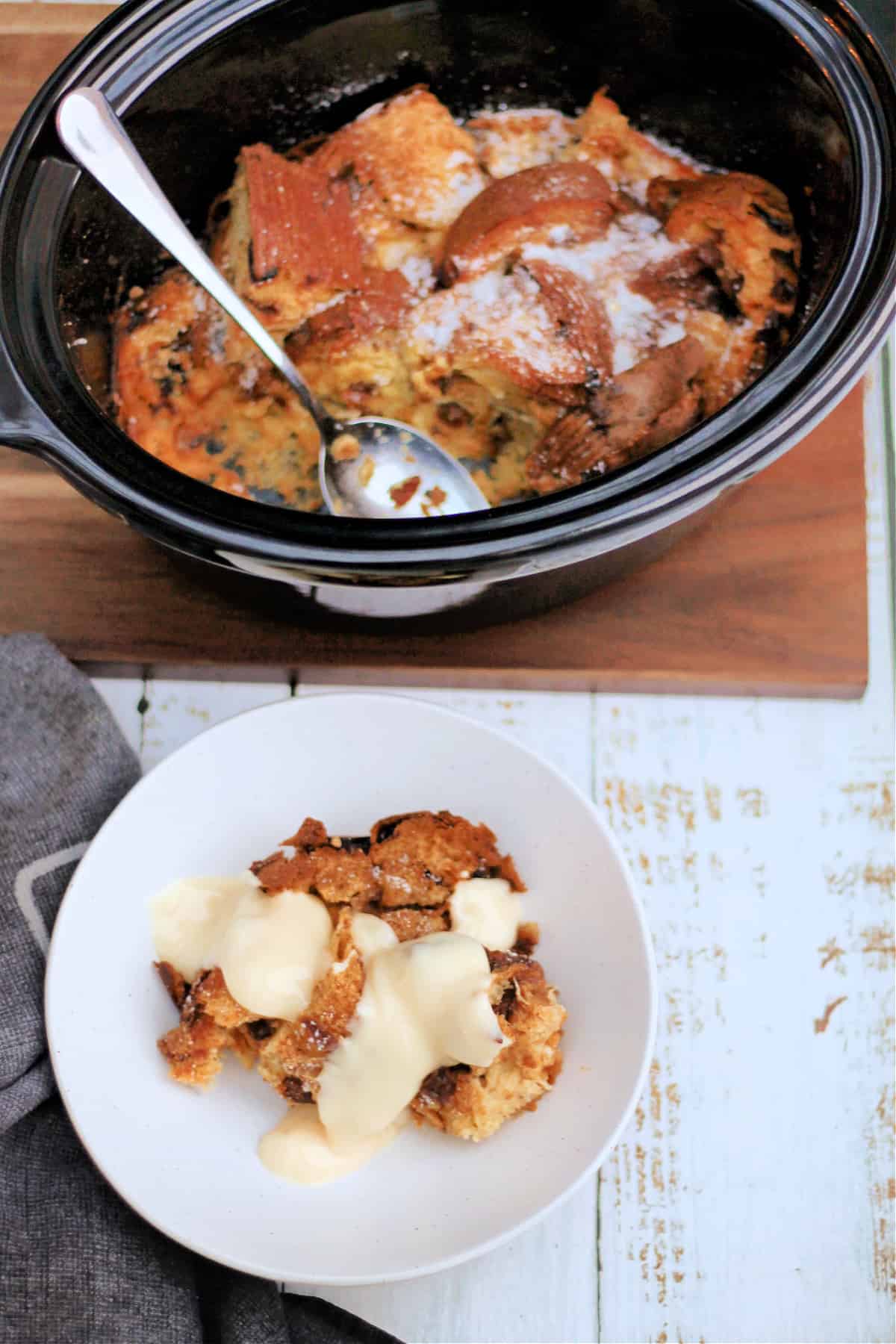 Slow Cooker Panettone Bread And Butter Pudding Bakingqueen74