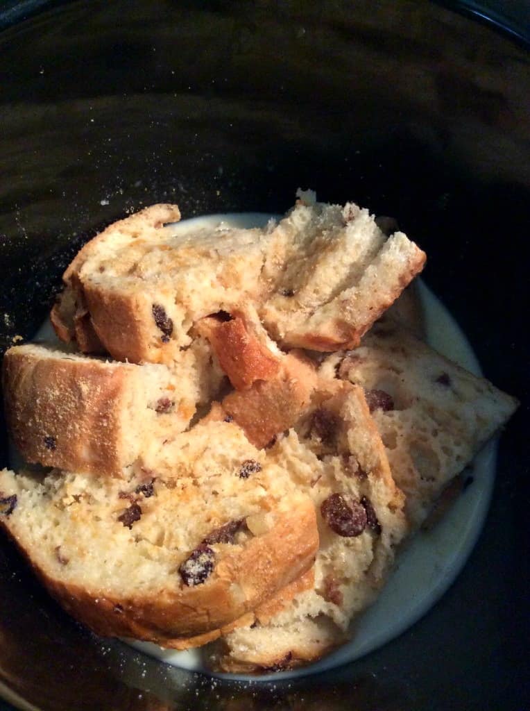 Slow Cooker Panettone Bread and Butter Pudding - BakingQueen74