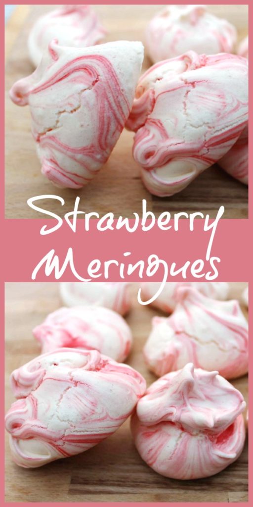 Strawberry meringues