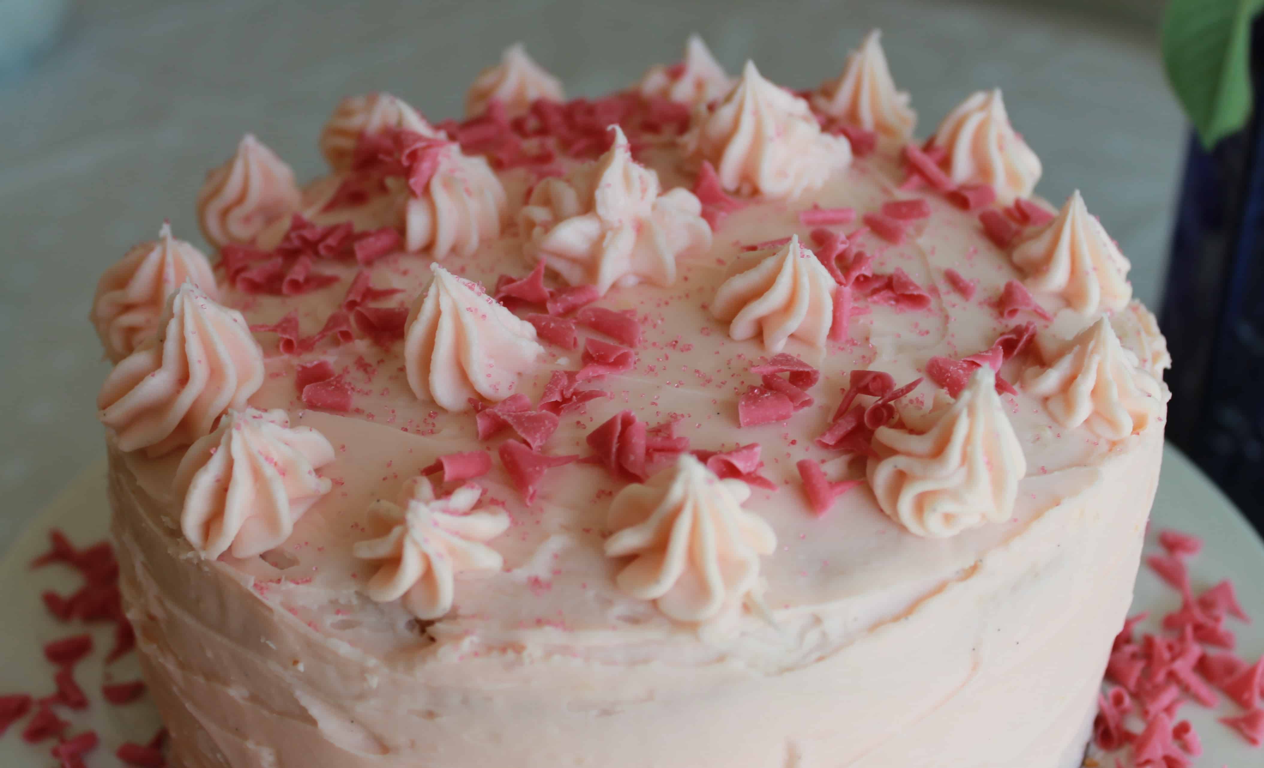 Strawberry Triple Layer Cake | BakingQueen74