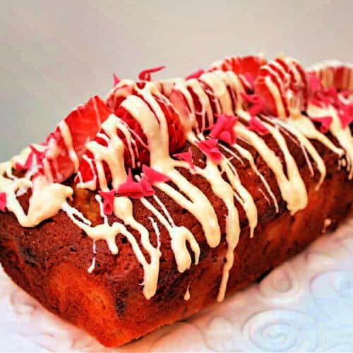 Raspberry, Almond & White Chocolate Loaf Cake - Bake of the Week - Casa  Costello