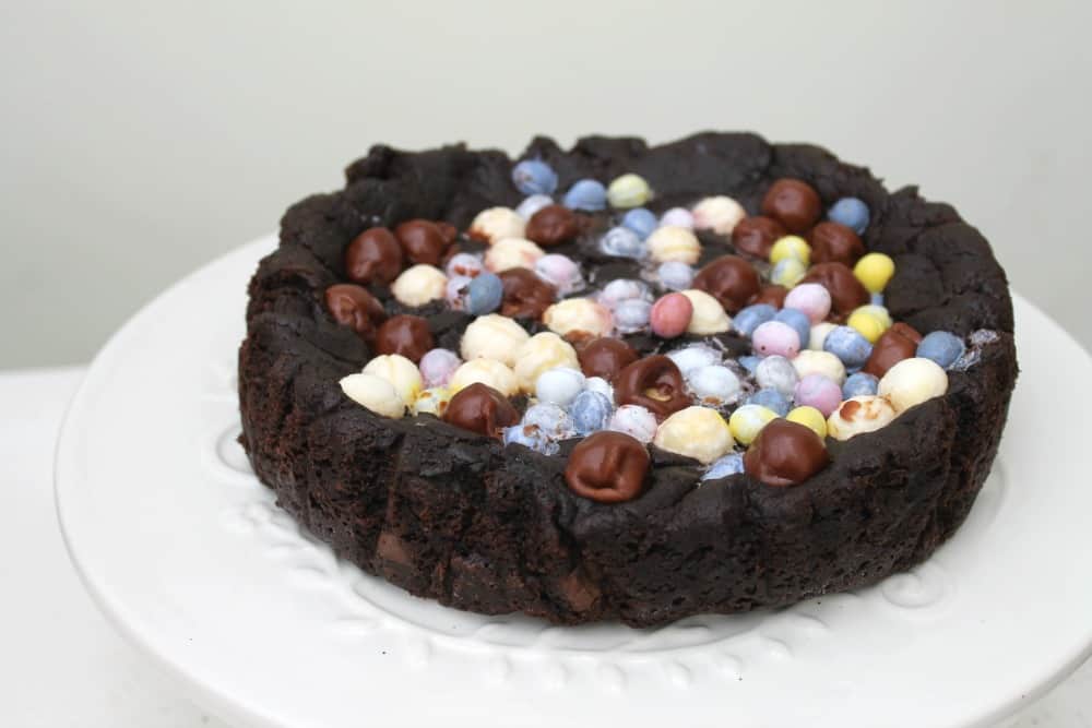 Slow Cooker Chocolate Overload Cookie Cake