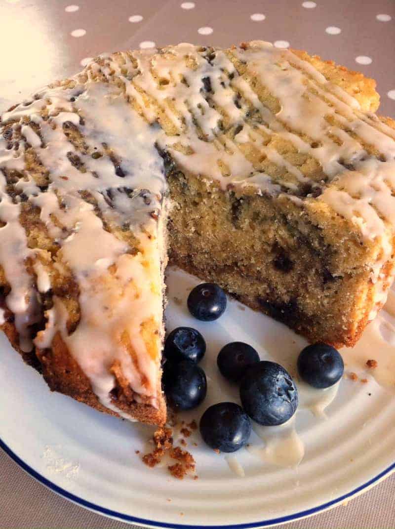 Slow Cooker Blueberry Madeira Cake