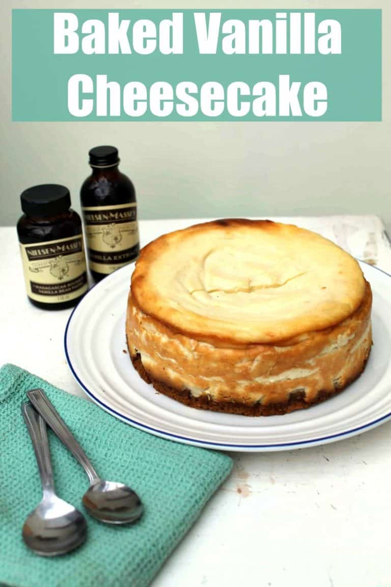 NielsenMassey Baked Vanilla Cheesecake BakingQueen74