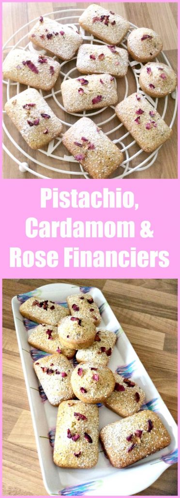 Pistachio, Cardamom and Rose Financiers