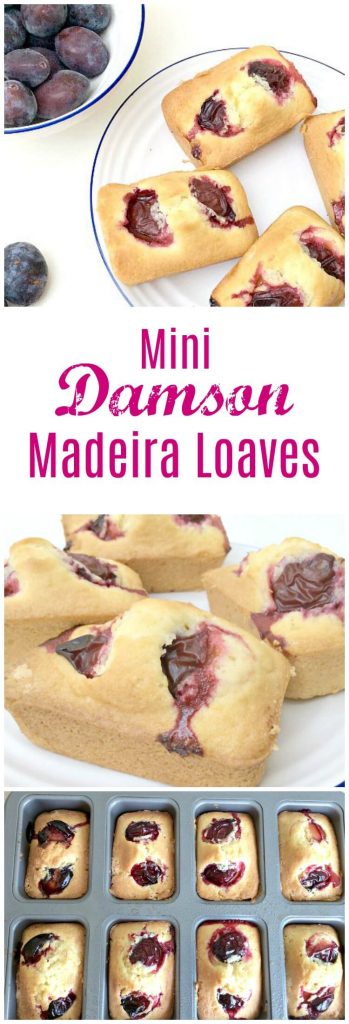 Mini damson madeira loaves - bake with summer fruit and share the love