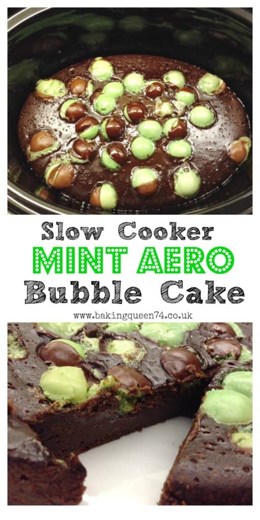 Slow Cooker Mint Aero Bubble Cake from bakingqueen74.co.uk - this recipe has gone viral several times, find out why today!