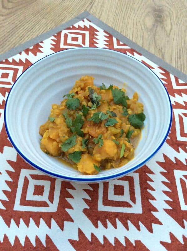 Organic lentil and sweet potato curry - BakingQueen74