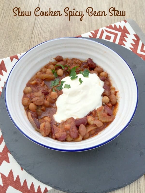 Slow Cooker Spicy Bean Stew from BakingQueen74