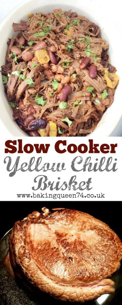 Slow cooker yellow chilli brisket