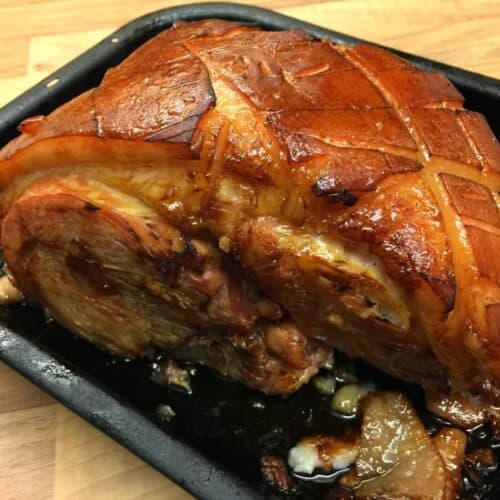 Slow Cooker Gammon Glazed with Maple Syrup