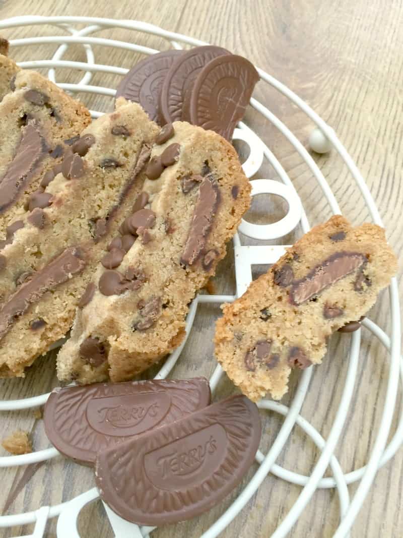 Slow cooker chocolate orange stuffed cookie