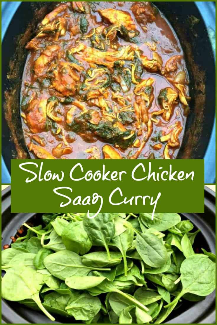 Slow Cooker Chicken Saag Curry Bakingqueen74