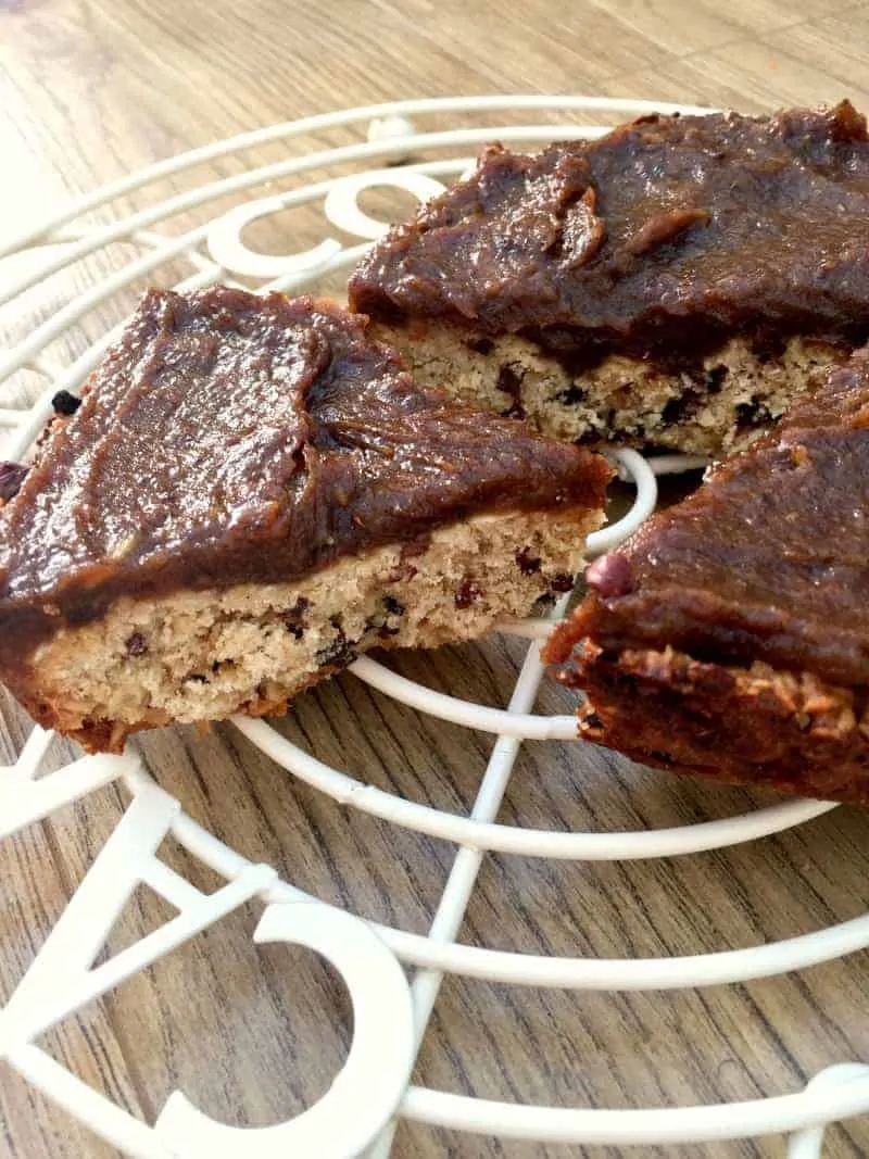 Slow Cooker Cacao Oat Slice with Date Caramel