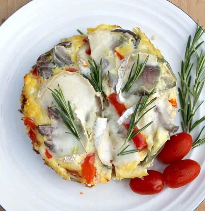 Slow Cooker Goats Cheese Frittata