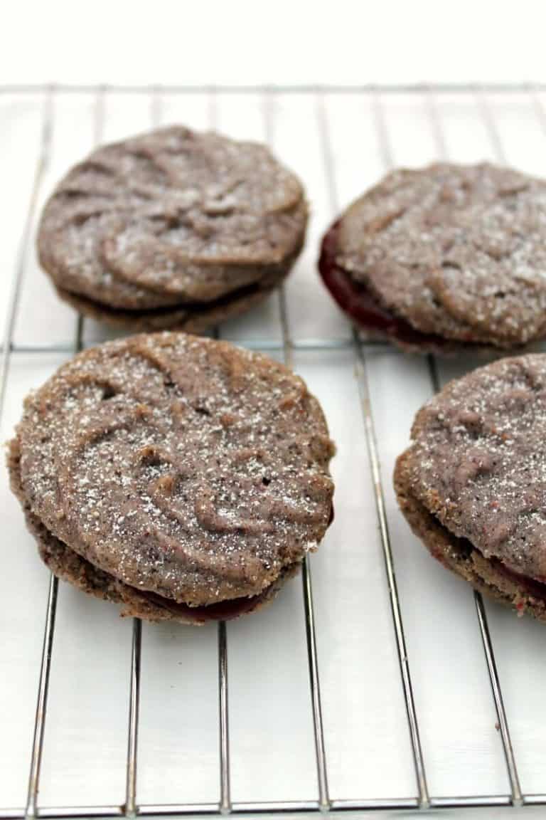 Blueberry Viennese Whirls with Blackcurrant Curd - BakingQueen74