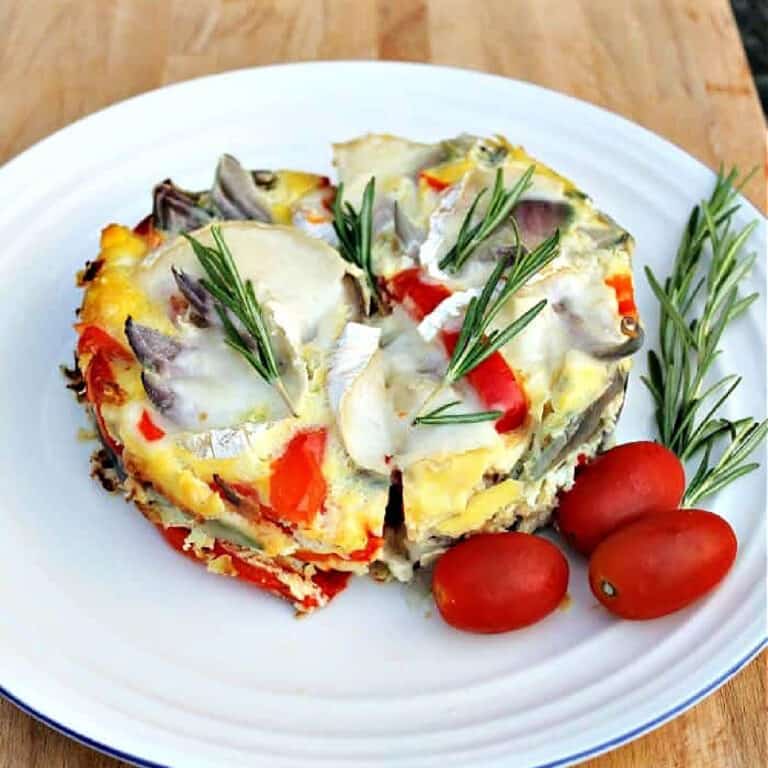 Slow Cooker Frittata with Goats Cheese and Red Onion BakingQueen74