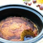 Slow cooker pumpkin spice pudding cake
