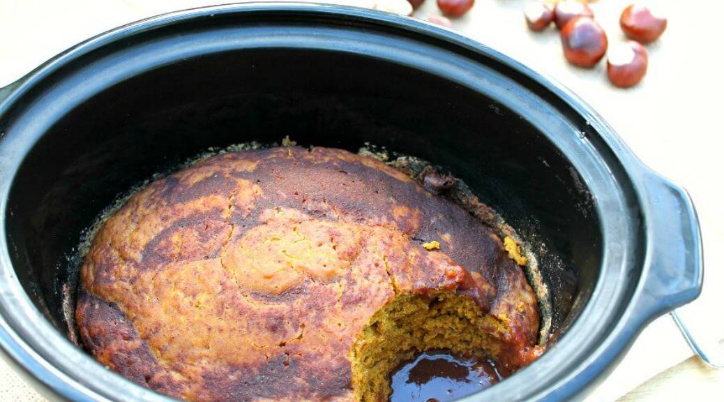 Slow Cooker Pumpkin Spice Pudding Cake