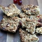 Cherry, almond and white chocolate flapjacks