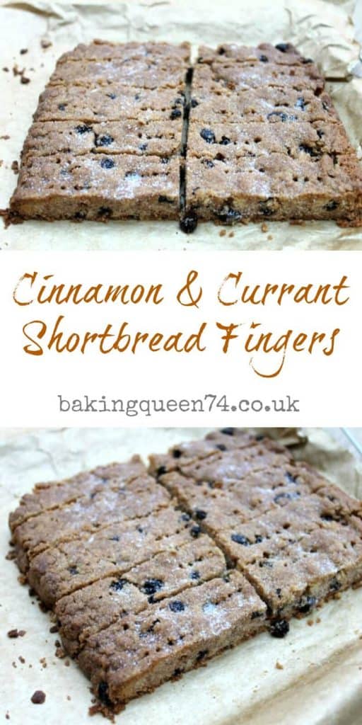 Cinnamon and currant shortbread fingers - a quick and easy bake!