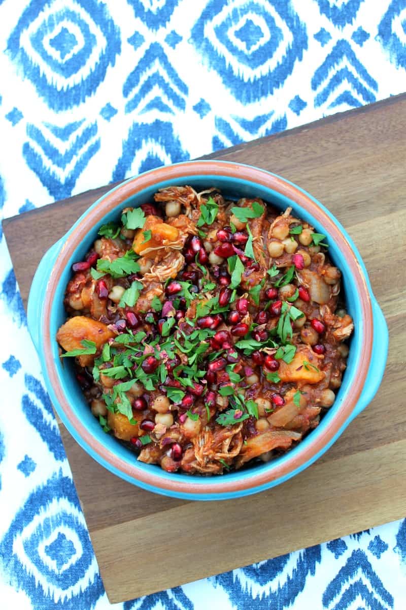 Slow cooker chicken and sweet potato tagine