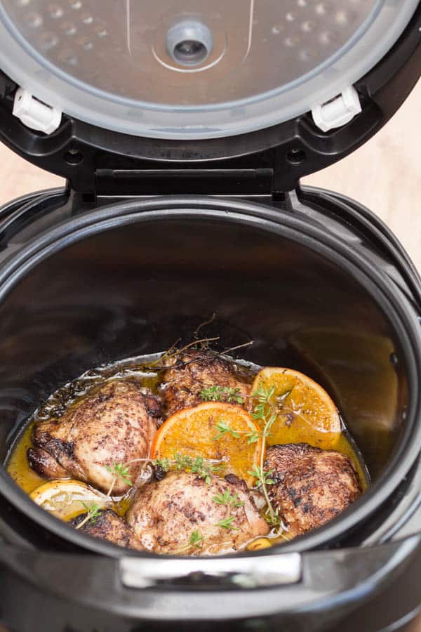 Slow cooker allspice, orange and lemon chicken - Recipes from a Pantry