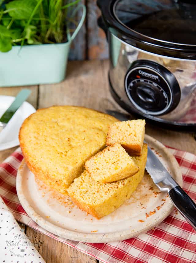 Slow cooker cornbread - Fuss Free Flavours