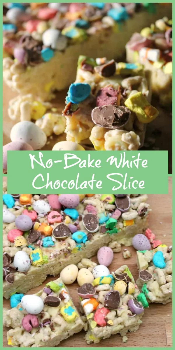 No-Bake White Chocolate Slice