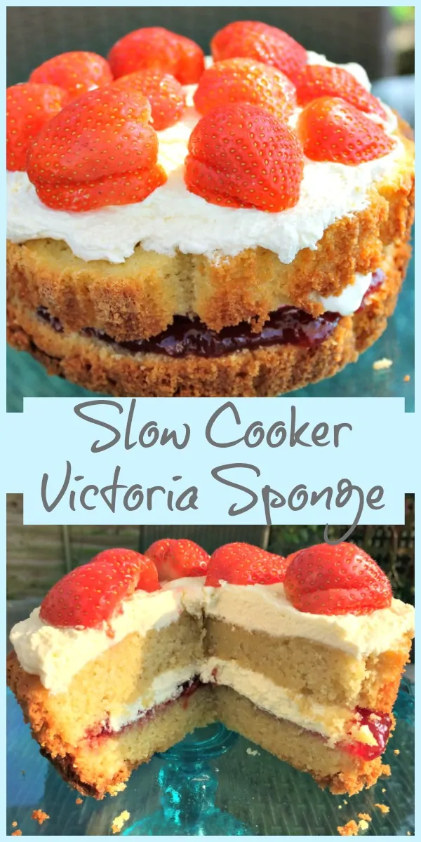 Slow Cooker Victoria Sponge Cake Recipe