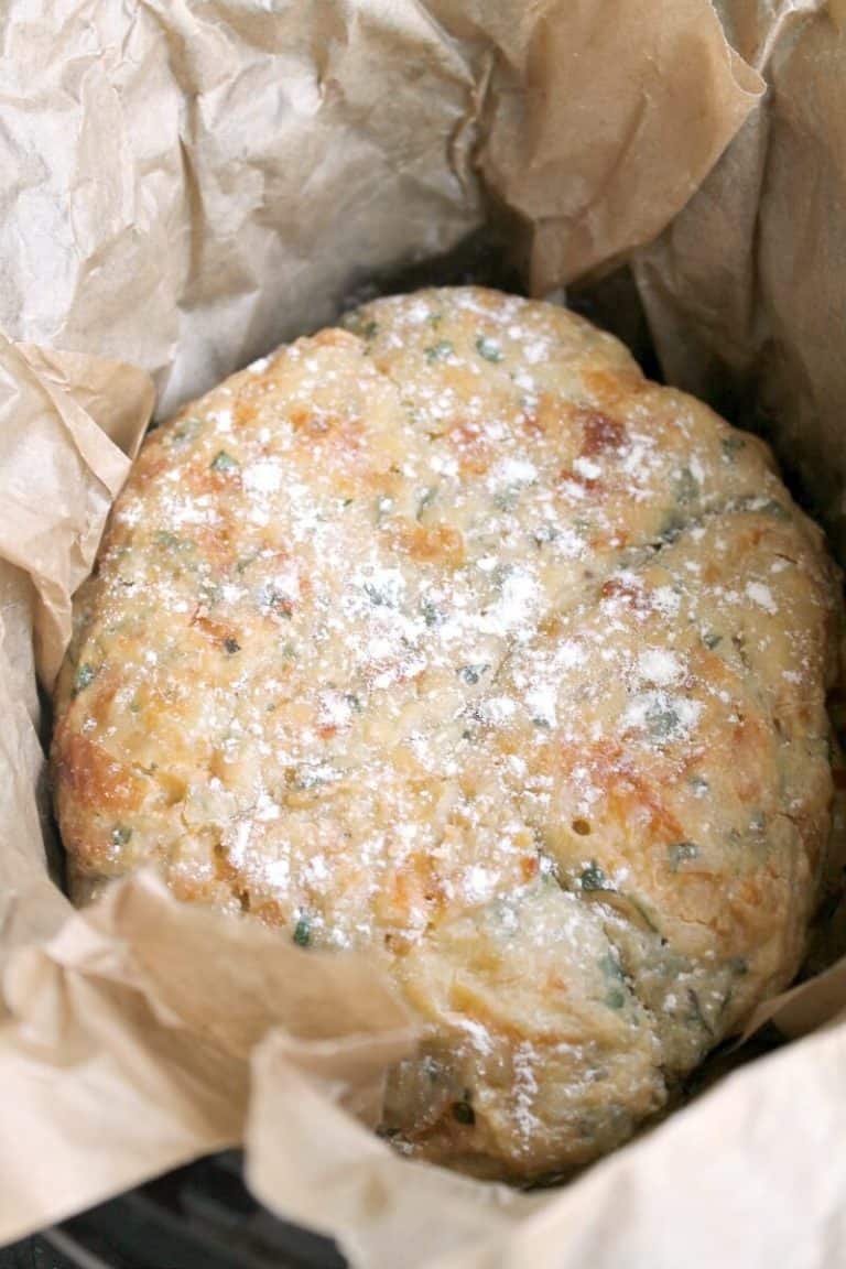 Slow Cooker Mozzarella And Herb Soda Bread - BakingQueen74