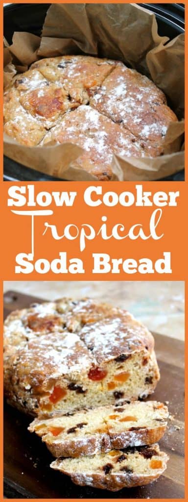 Slow cooker tropical soda bread