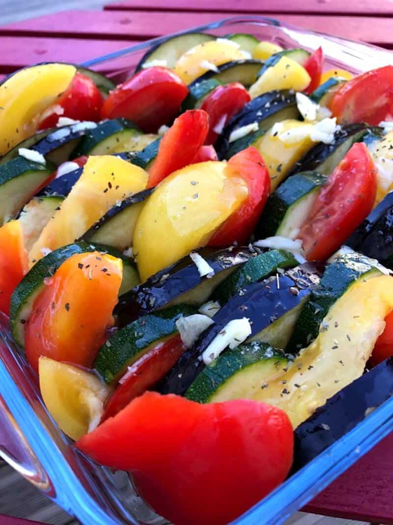 Baked ratatouille - before cooking!