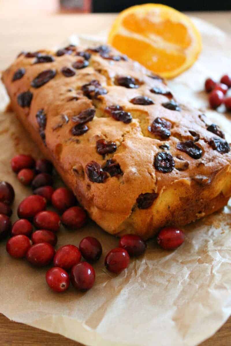 Cranberry and Orange Loaf Cake