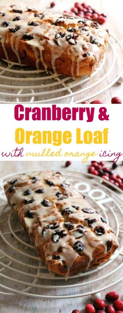 Cranberry and orange loaf cake recipe, perfect for festive baking