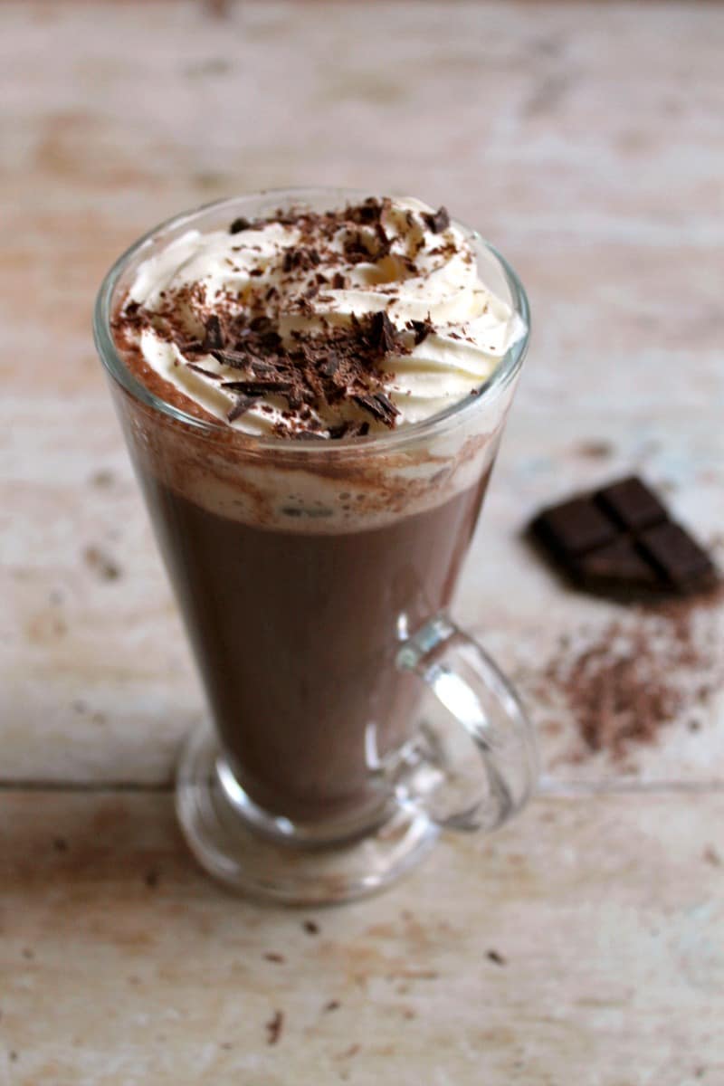 Slow Cooker Hot Chocolate - Extra Thick and Creamy - BakingQueen74